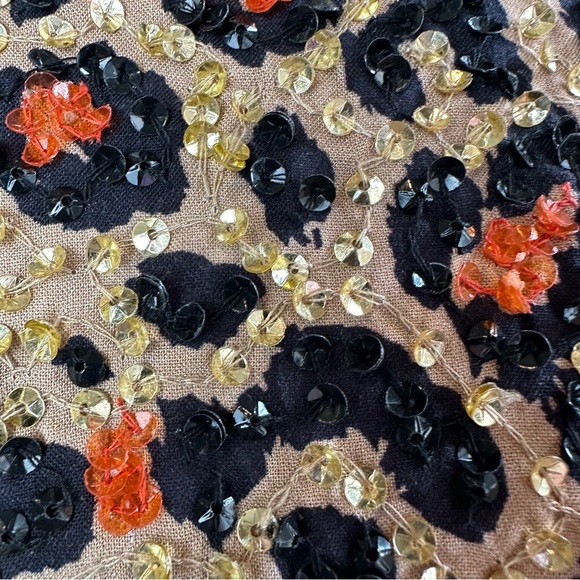 NWT Velvet by Graham & Spencer Yves Leopard Sequined Sleeveless Top Small S - Picture 6 of 9